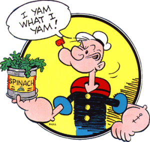 Popeye eats nitrate-rich spinach to improve athletic performance