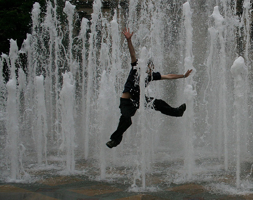 Wet Jumping - courtesy LizJones112 at Flickr