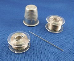 Conductive silver plated nylon thread